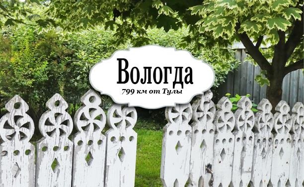 Вологда: резной палисад, памятник писающей собачке, мельницы-столбовки и девушка с веслом