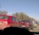 На Новомосковском шоссе столкнулись 11 автомобилей