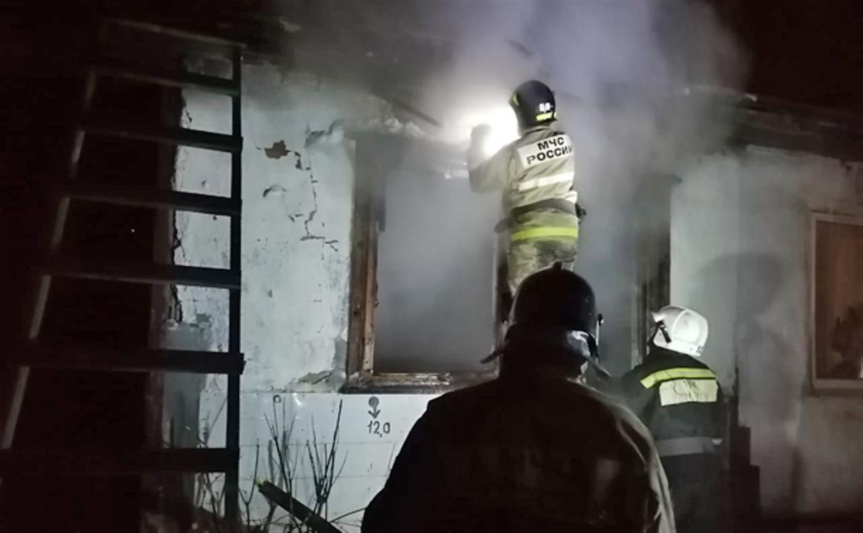 На пожаре в Киреевском районе погиб пенсионер