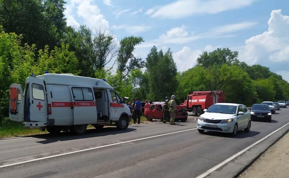 В ДТП в Кимовском районе пострадали семь человек