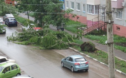 Ураган в Ефремовском районе 